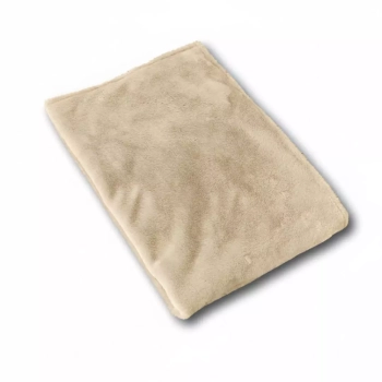 Kocyk Niemowlęcy 100x75 Minky Plush Dwustronny Jasny beż